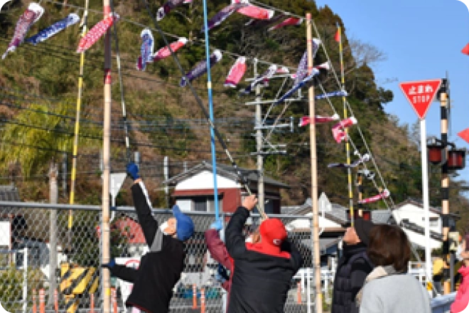 スポーツによる街の人の賑わい01