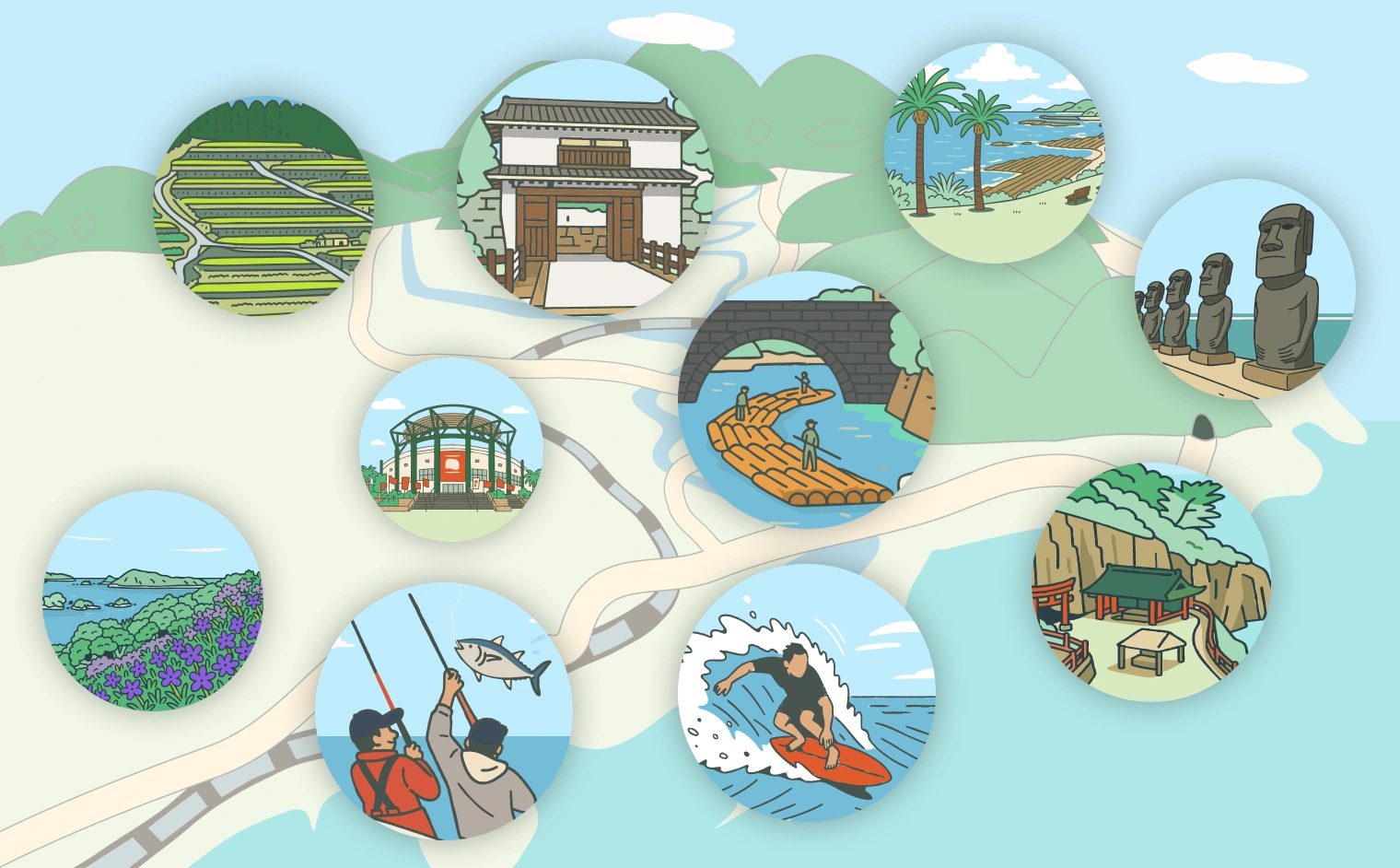 日南市の街並み